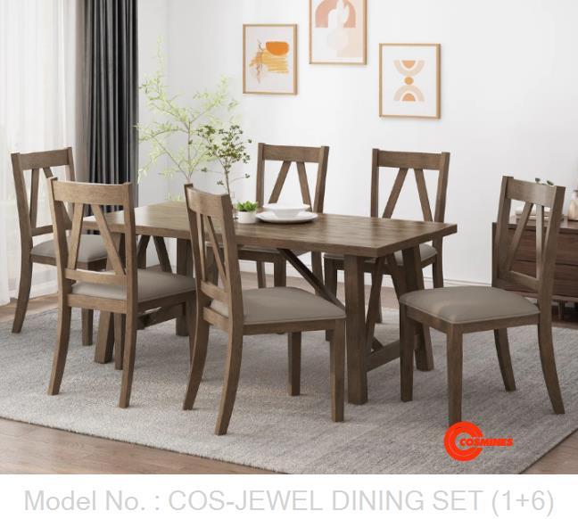 COS-JEWEL DINING SET (1+6)